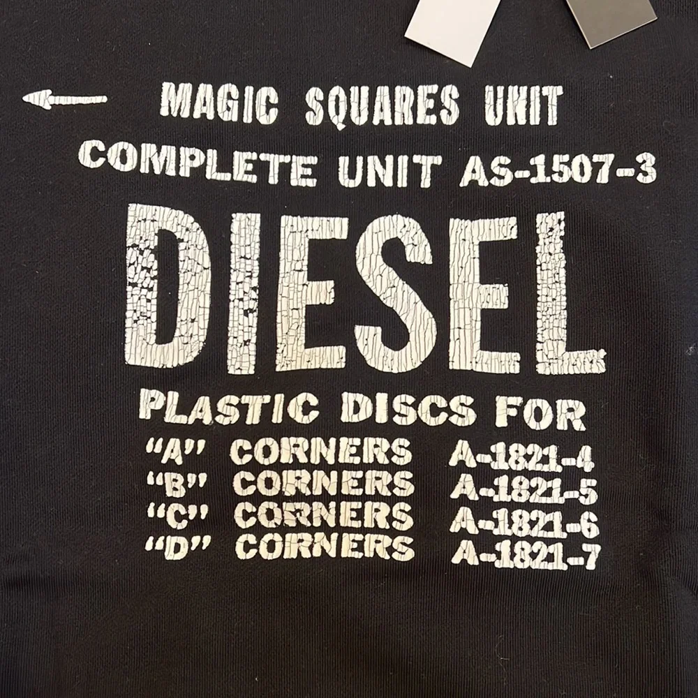 ๐บ๐ธ Mens NWT Black DIESEL Hoodie XXL ๐บ๐ธ - Picture 2 of 8